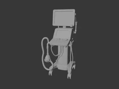 ICU ventilator machine 3D model