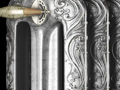 classical iron radiator 3D model