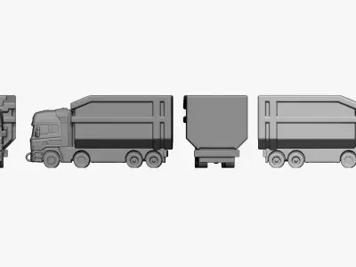 001121 toy truck 3D model