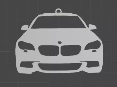 5 F10 M5 Car Rearview Mirror Ornament- key chain 3D print model