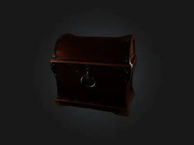 Magic Chest Low-poly 3D model