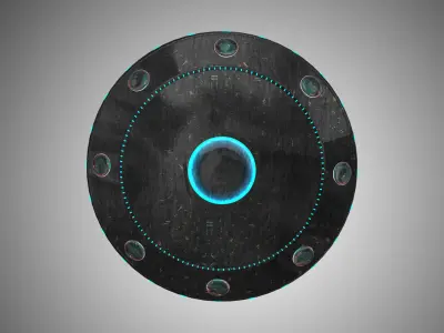 UFO model and texture 3D model