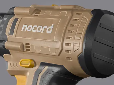 Drill  Nocord Low-poly 3D model