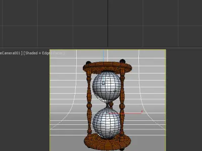 Hourglass with sand in it 3D model