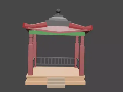 KAJA-Gazebo Sederhana 3D model