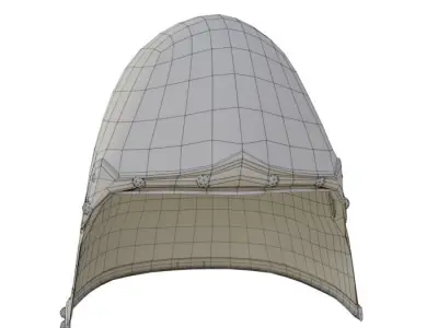 Helmet medieval 6 Low-poly 3D model