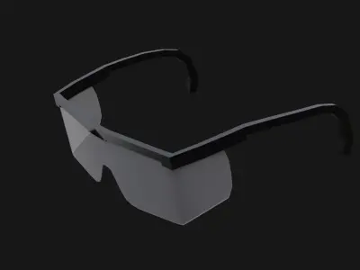 Protective Glasses Low-poly 3D model purchase