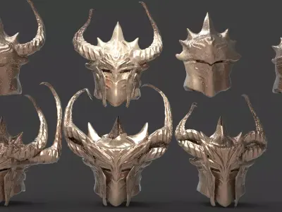 Thule Viking helmet Full collection 1 3D model