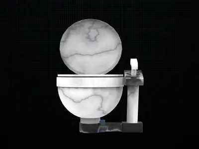 Ship toilet 3D model