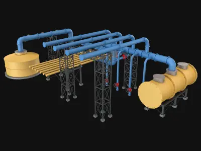Piping System 3 3D model