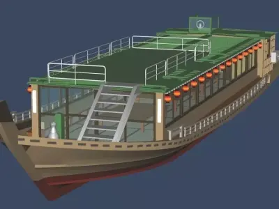 Yakatabune Organization chartered cruiser 3D model