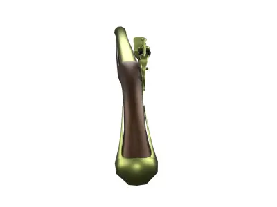 flintlock pistol Low-poly 3D model order