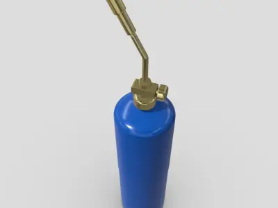 Blow Torch Low-poly 3D model buy