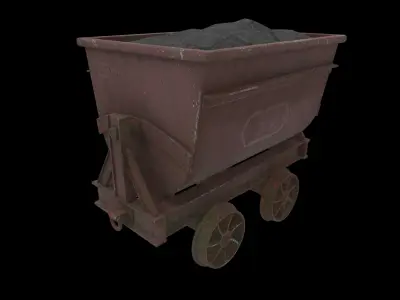 mining cart 3D model