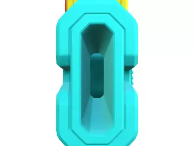 Gameready Sci fi pistol Low-poly 3D model