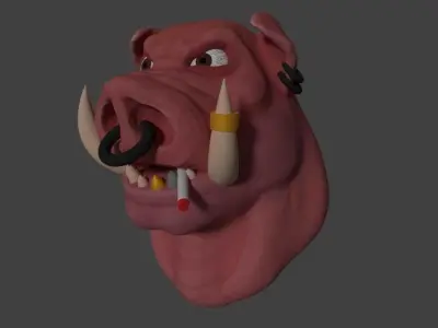 Wild Pig 3D model