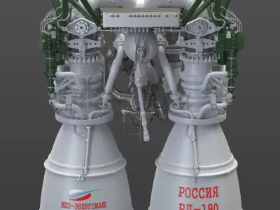 Rocket Engine RD-180 3D model