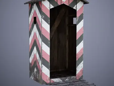 Guardhouse Low-poly 3D model