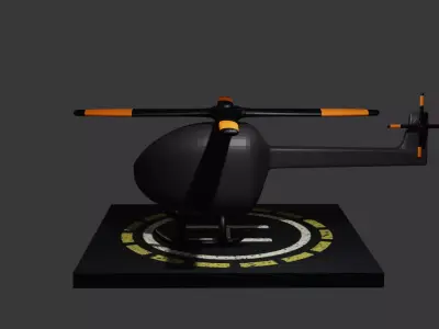Helicopter Free 3D model 3