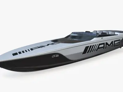 Cigarette Boat 515 Black 3D model