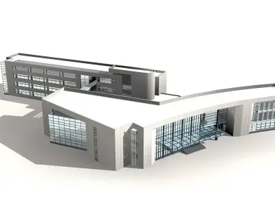 Office Building 3D model 200