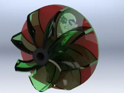 Turbine fan Free 3D model