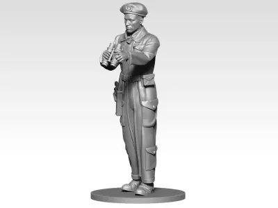 British Tank crew ww2 02 3D print model