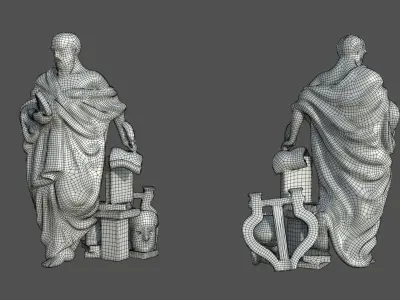  Ancient Writer Statue 