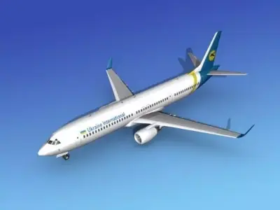 Boeing 737-900ER Ukraine Intl 3D model