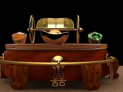 King Tut Chariot   3D model by aceimagedesign-1