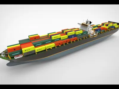 Super Container Ship 3D model