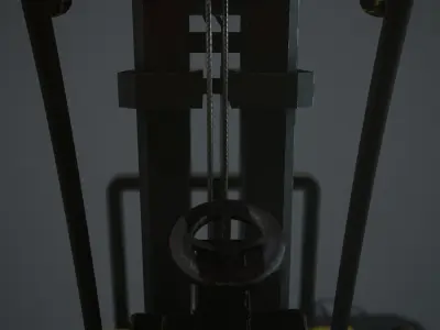 Forklifts forklift Low-poly 3D model