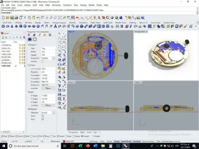 WATCH QUARTZ MOVEMENT 3D model