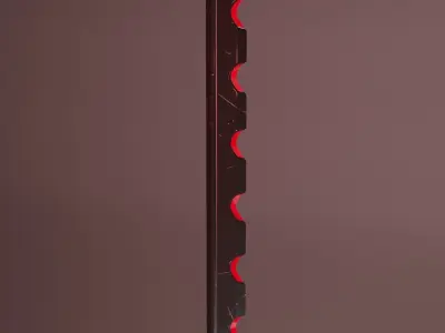 Futuristic Red Sword 3D model
