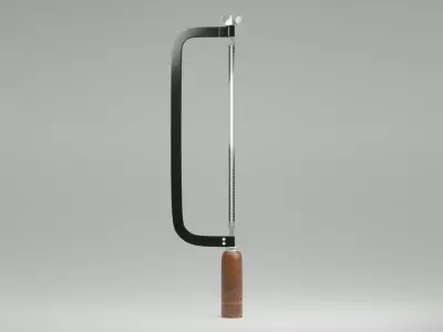 Adjustable Hacksaw Fame with handle  Free 3D model
