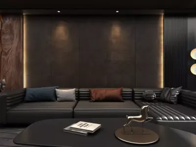 Interior Art - Dark Series - Part 1 01 3D model