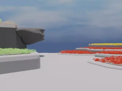 mountain path 3D model