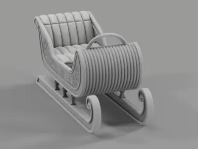 Toboggan 3D model purchase