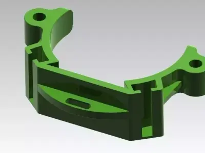 Base for Diaphragm Pump Body  Free 3D model