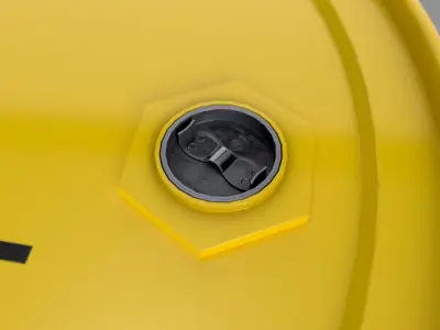 Realistic Rosneft Barrel 3D Model Low-poly 3D model