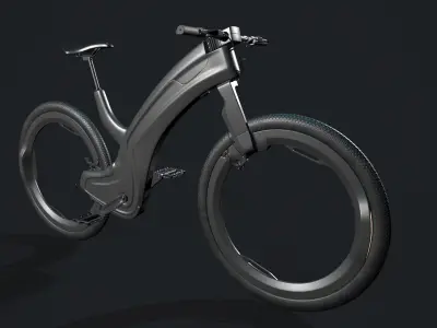 ElectroVelo futuristic bike design 3D model
