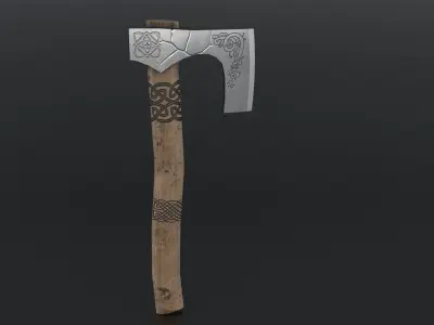Scandinavian Axe Low-poly 3D model purchase