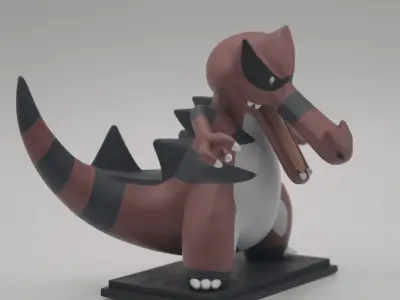 Krookodile - STL pokemon figurine 3D model