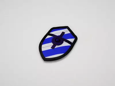 Game asset Majestic Striped Crest Defender 3D model