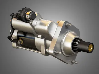 Engine Starter Motor 3D model
