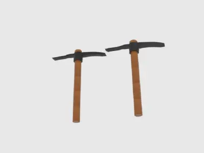  RRO Mattock with Pick  Low-poly 3D model