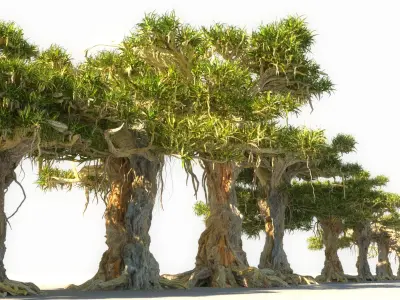 Dragon Tree Pack HD 3D model