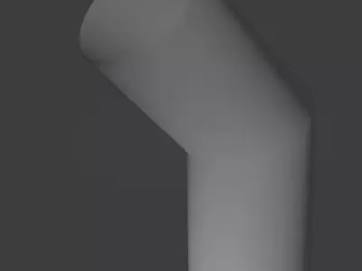 Pipe Elbow Free low-poly 3D model