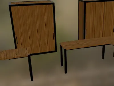Industrial Bedroom Pack 3D model
