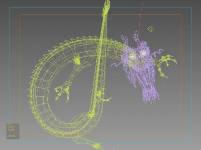 Chinese Gold Dragon  3D model